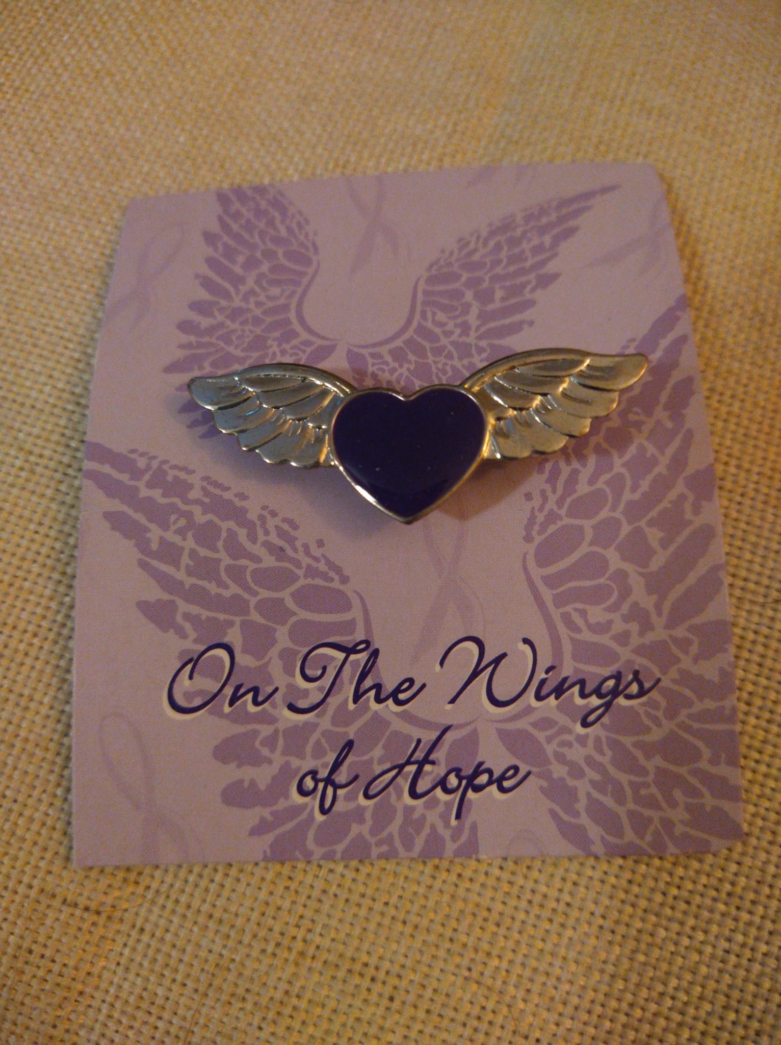 HEART PIN - ON THE WINGS